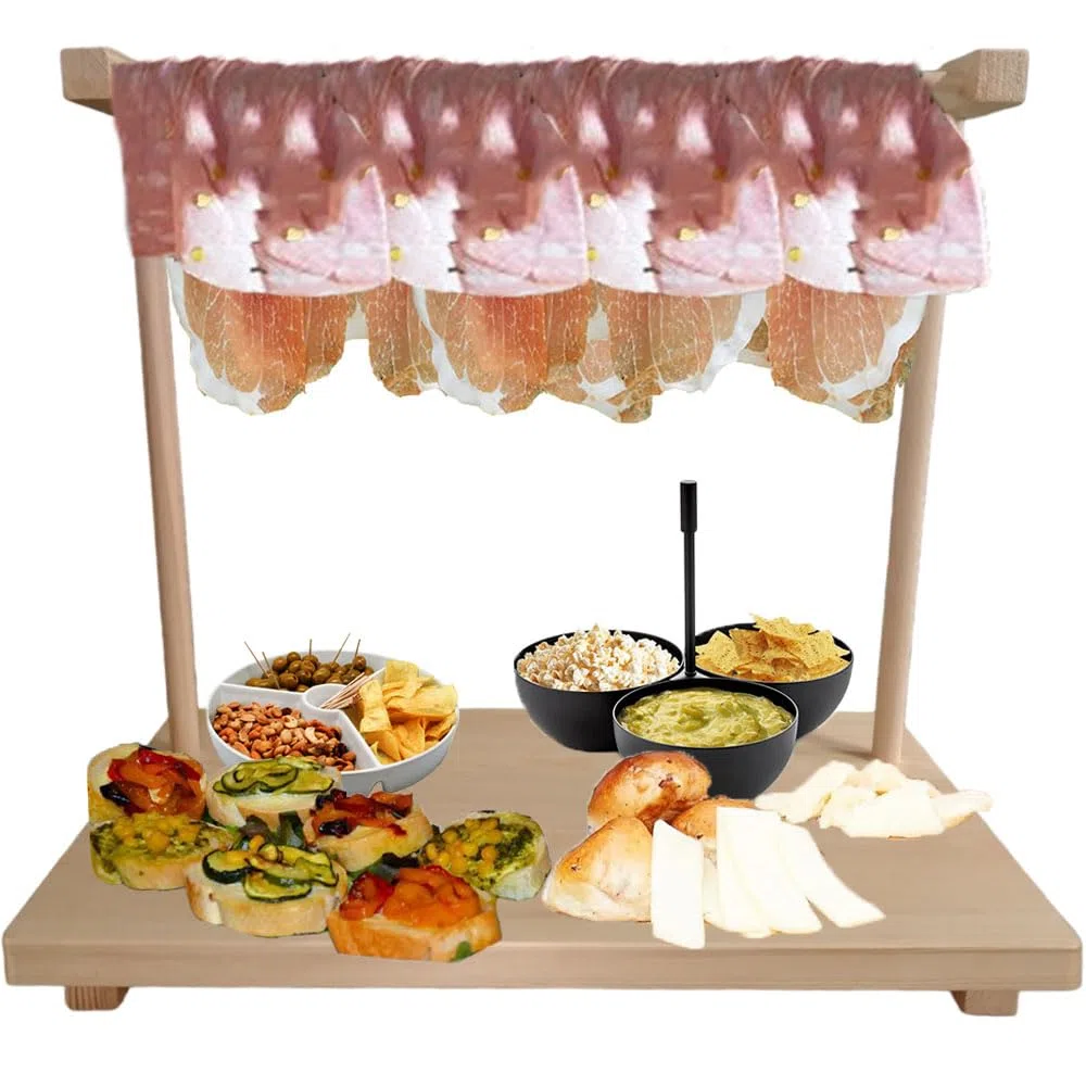 Tagliere in legno cm49x26 appendi affettati winebar vassoio degustazione Salumi prosciutto olive formaggi apericena stuzzichini