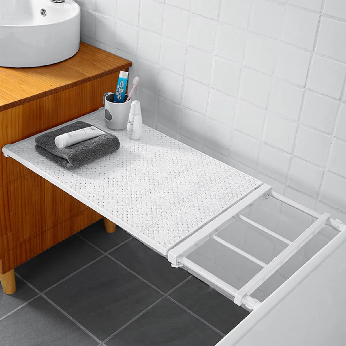 SUQ 1 x separatore estensibile, per scaffale regolabile, armadi telescopici, organizer per armadio, mensola per cucina, armadio libreria (24 cm, 38~60 cm)