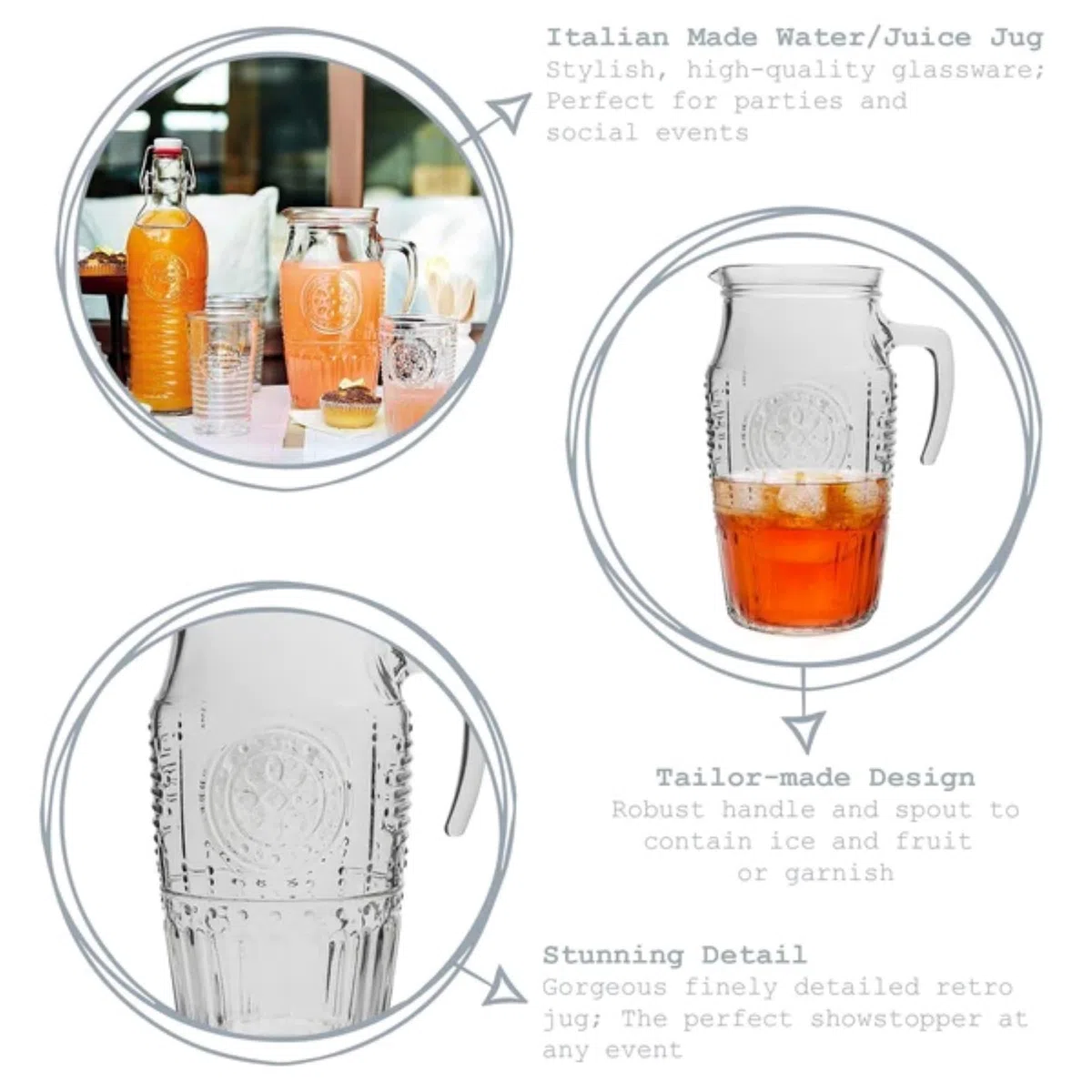 Bormioli Rocco Romantic - Caraffa Transparente