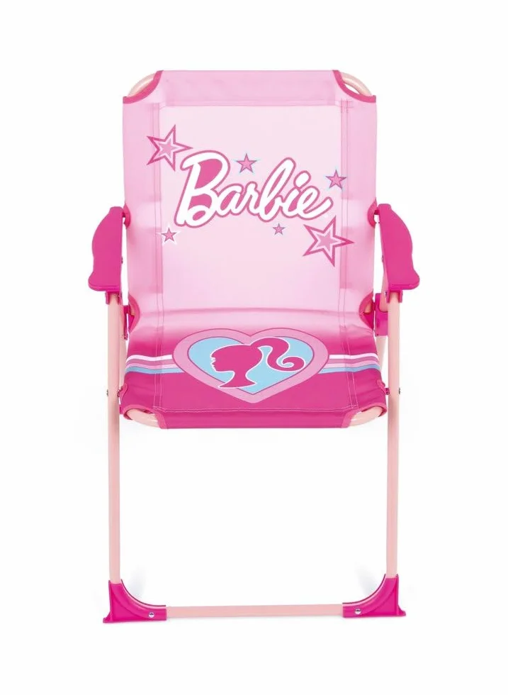 ARDITEX Sedia pieghevole con braccioli Barbie – 38x32x53cm – Adatta per giardino, campeggio, spiaggia o montagna – Ideale per bambini.