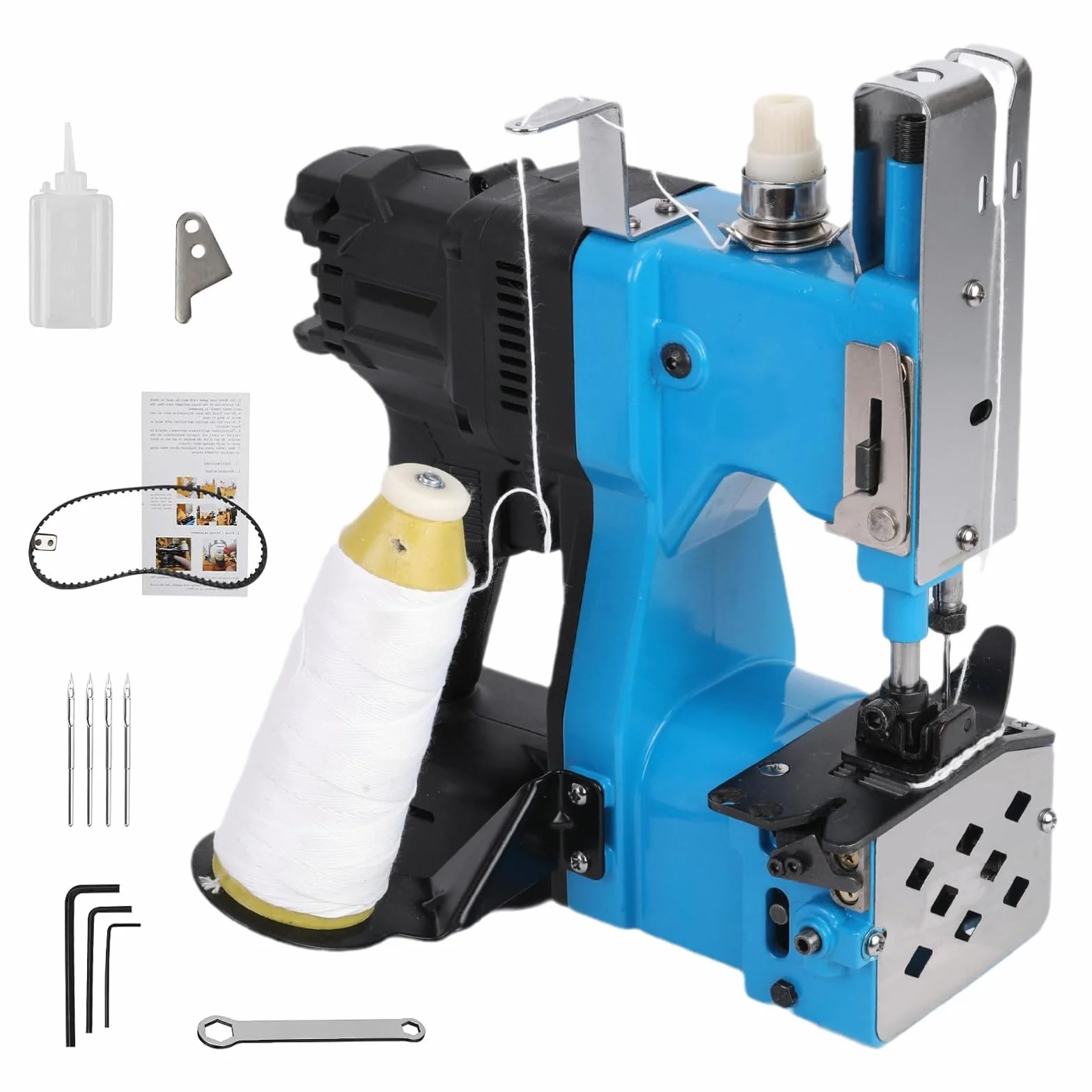 Macchina da Cucire Portatile Compatibile con Batteria Makita 18V, Macchina da Cucire per Sacchi, Cucitrice Portatile per Tessuti Closer Stitcher per Sacchetti di Sacco, Tessuto (Batteria non inclusa)