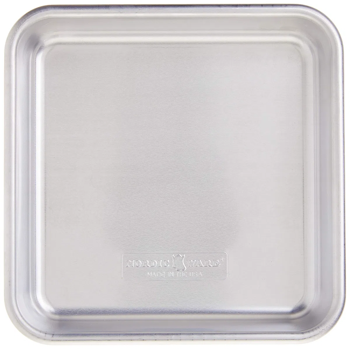 Nordic Ware Naturals Aluminium Commercial 47500 - Teglia quadrata da 20,3 x 20,3 cm, colore: Argento