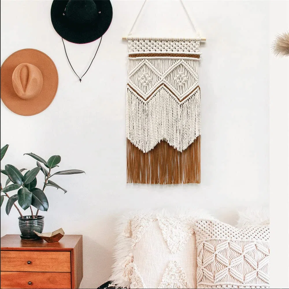 BMIDRUT Arazzo da appendere macramè Dream Catchers Arazzi tessuti a mano Boho Wall Art Decor Home Wall Wall Decor
