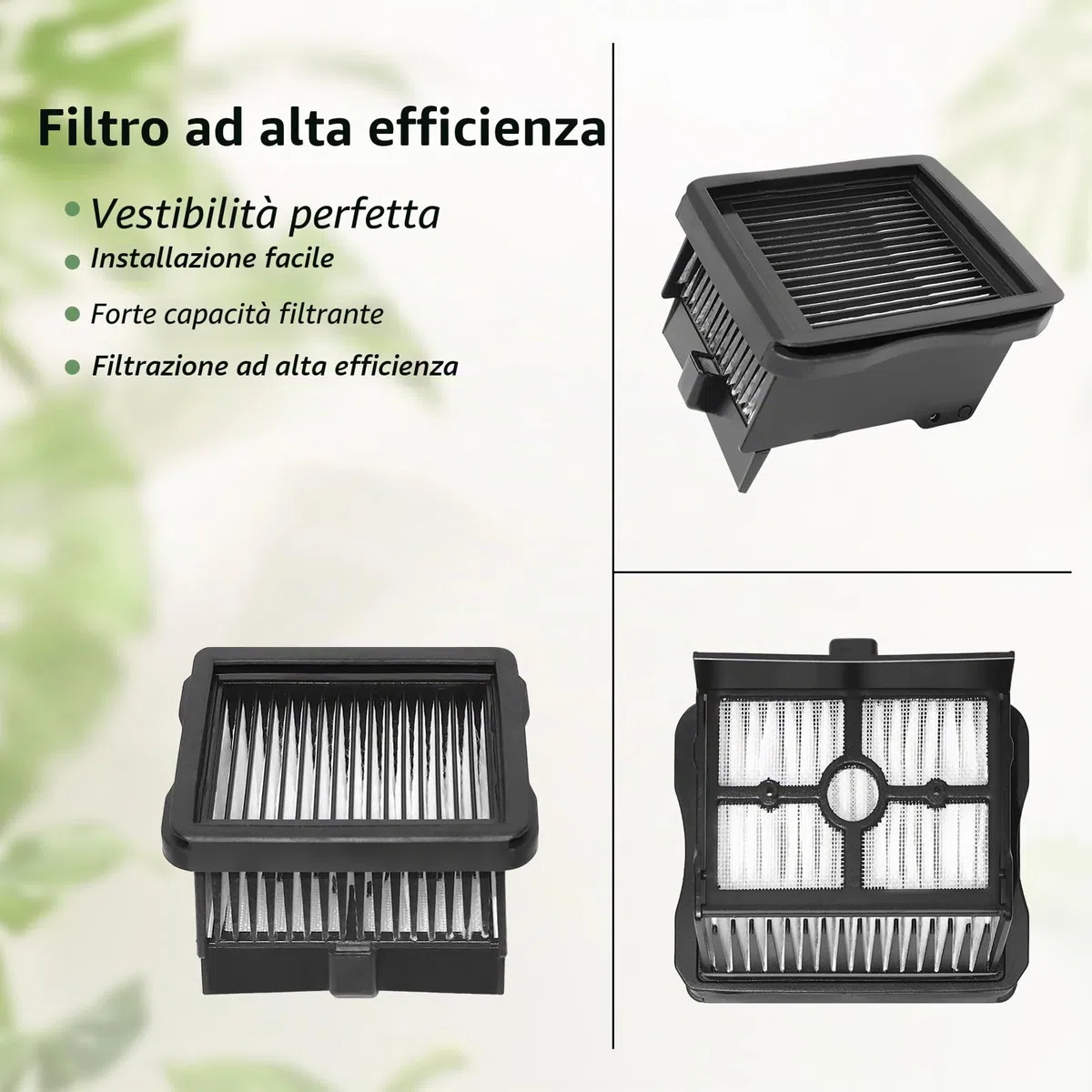 Spazzola a rullo di ricambio per Rowenta X-Clean 10, per Narwal S20 Pro accessori aspirapolvere per liquidi e solidi, rullo spazzola 2 + 2 filtri + spazzola di pulizia