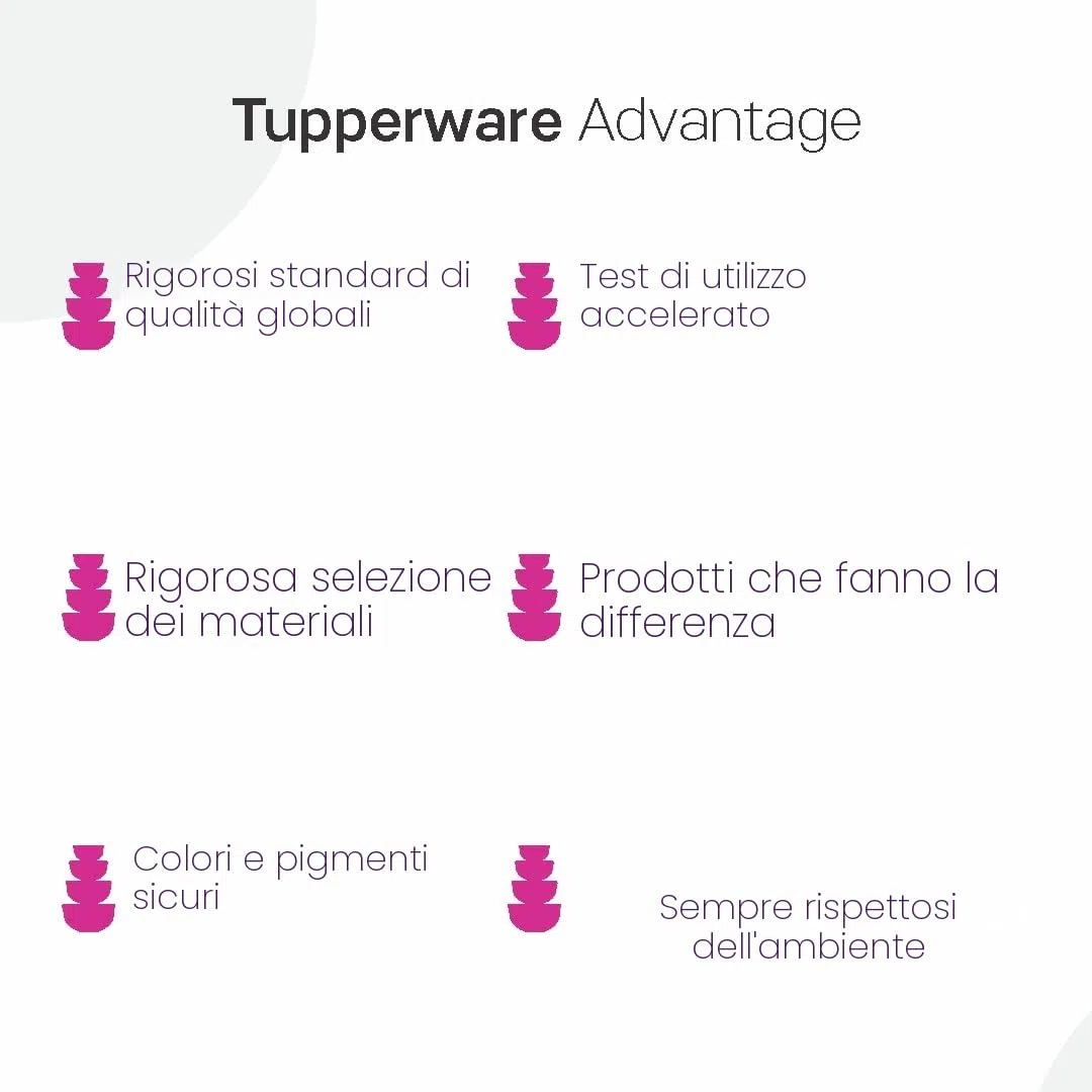 Tupperware Contenitore quadrato per frigorifero Keep Tab 500 ml, 4 pezzi