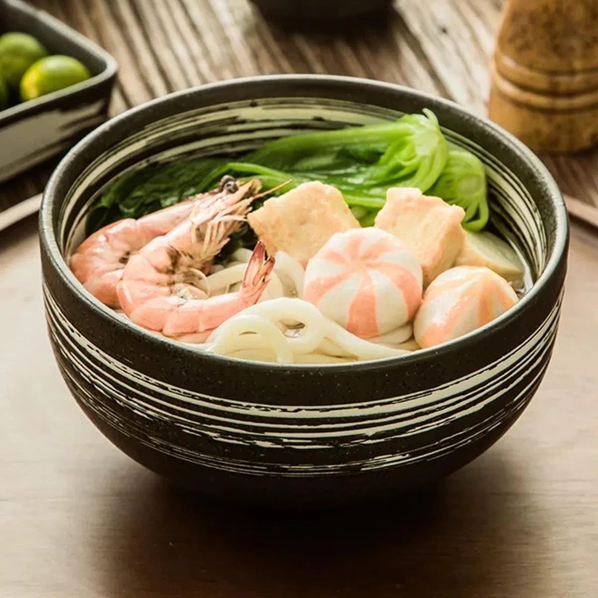 Japanese Ceramic Ramen Bowl Set With Spoon and Chopsticks - Porcelain Soup Bowl