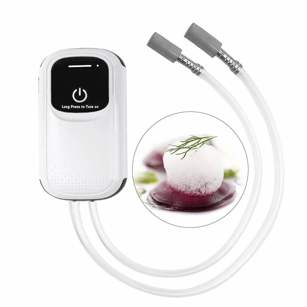 DUEBEL Kit di schiuma per cucina molecolare, ricaricabile a batteria, portatile ed efficiente, kit per la produzione di schiuma per alimenti, strumento creativo per cucine progressive