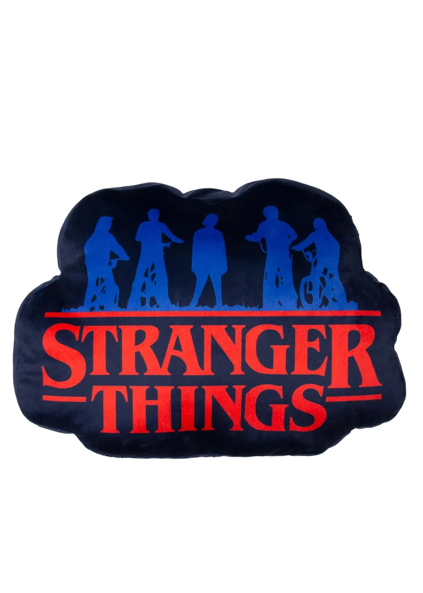 Stranger Things Character World - Cuscino con licenza ufficiale, super morbido, reversibile, 2 lati, design con fiamme, perfetto per qualsiasi camera da letto, divano o letto, 30 x 40 cm