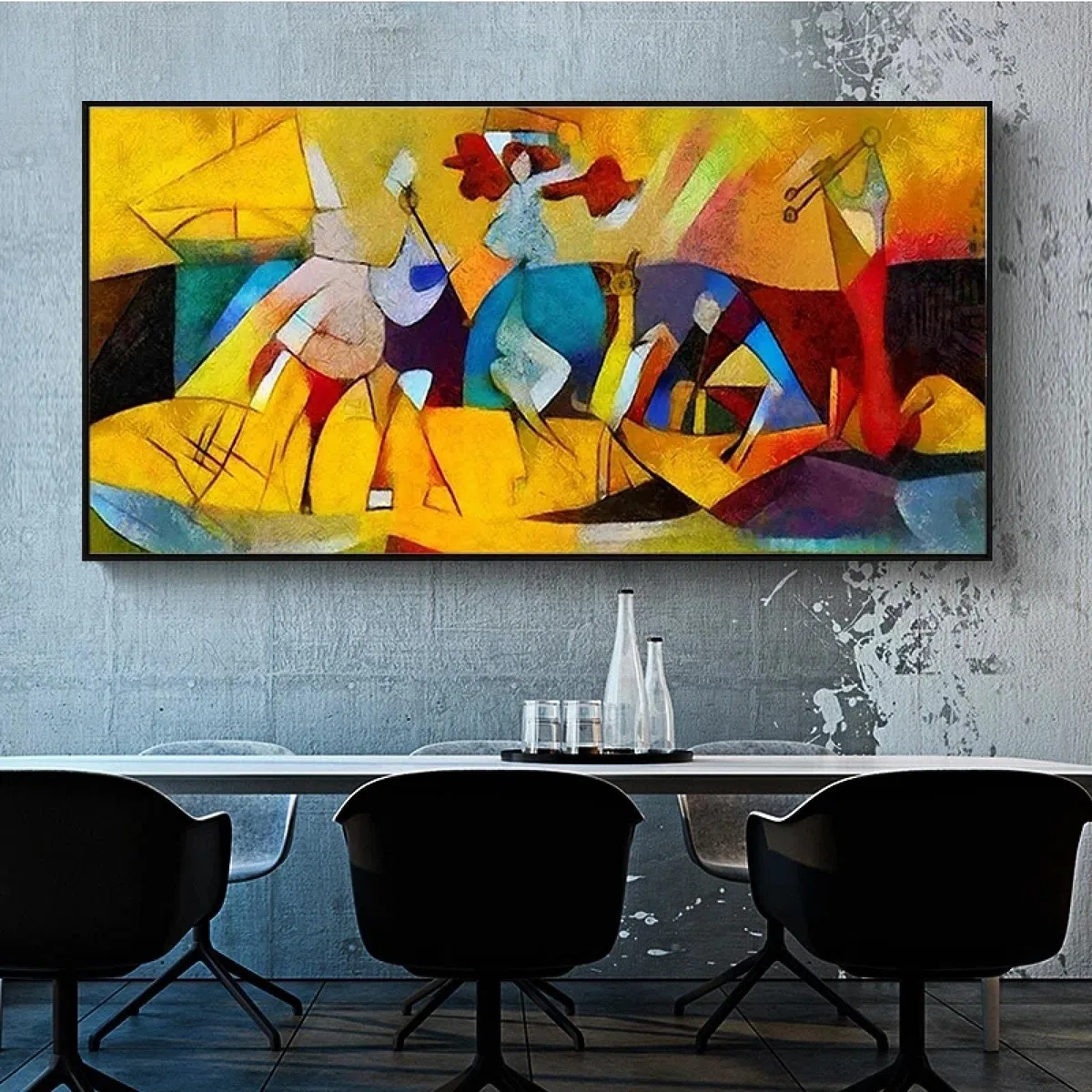 rackbone Quadri Su Tela Grandi Dimensioni Astratta moderna Immagine di arte della parete Poster e stampe Picasso Famoso dipinto per soggiorno Decorazioni per ufficio 80x160cm Senza cornice