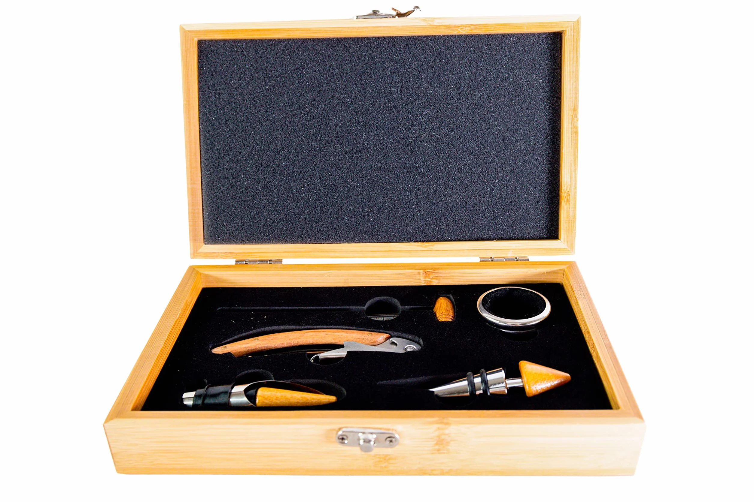 Pradel Excellence RT802H, Cofanetto Sommelier in bambù: per 1 bottiglia con 4 accessori