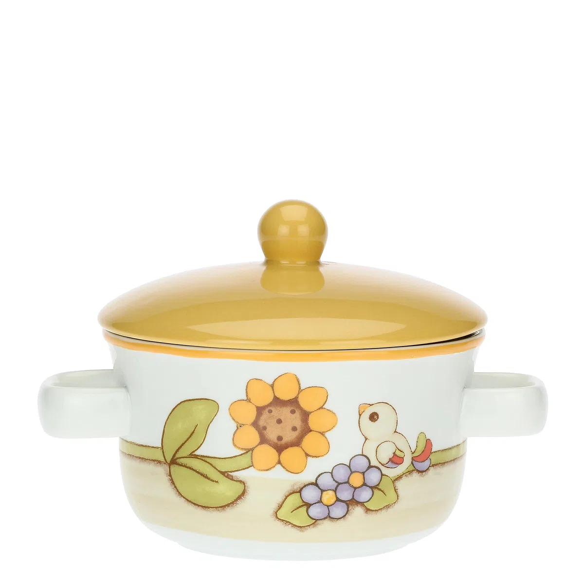 THUN - Ciotola per zuppa con Girasoli e Fiori Country