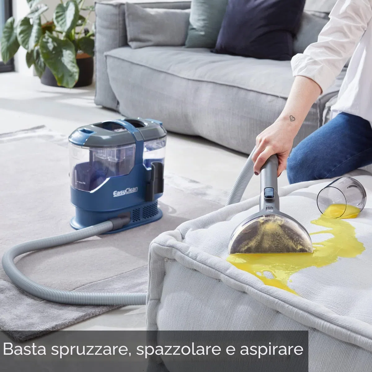 Vacmaster SCA0801 Lavatappeti Detergente per Tappezzeria Macchie | Aspirapolvere umido e secco Potenza detergente Per divani, tappeti, tappezzeria, automobili | 800 W