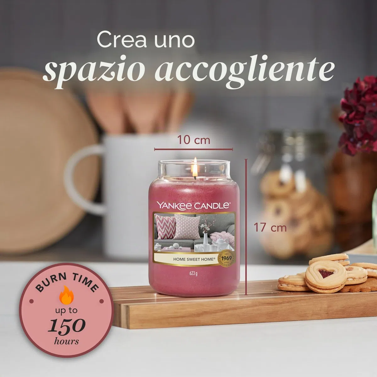 Yankee Candle Candela profumata in giara grande | Dolce casa | Durata Fino a 150 Ore | Regali per donne