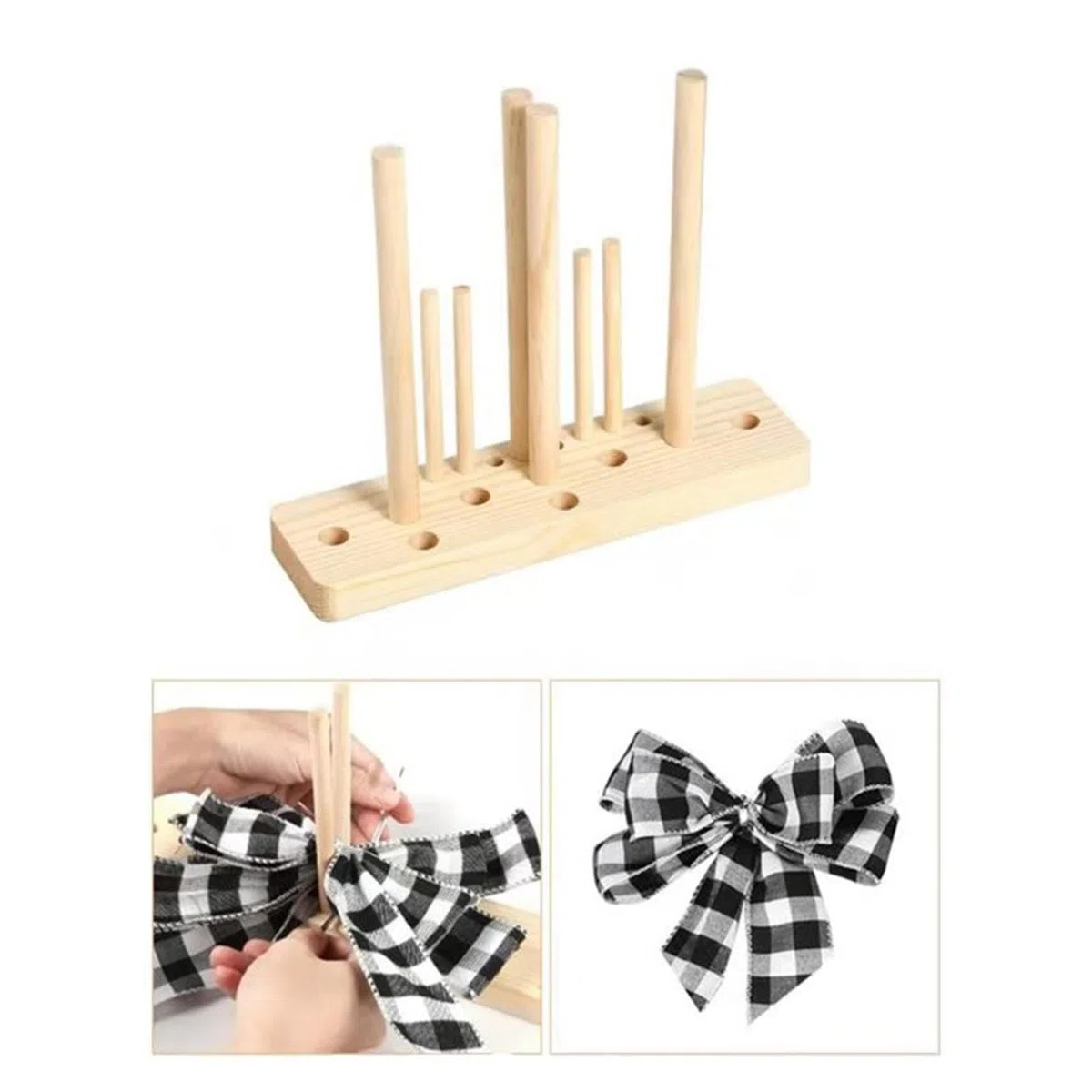 Creatore di fiocchi a base porosa, strumento per realizzare fiocchi in legno duro, per realizzare fiocchi, decorazioni per feste, corpetti, ghirlande di festa, vari lavori artigianali