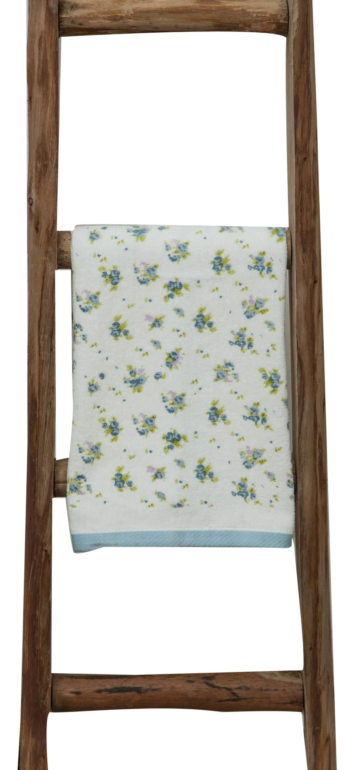 Biscottini Scaletta porta asciugamani bagno 100x6x28 - Scala Decorativa in Legno - Scala portasciugamani - Scaletta legno appendi asciugamani - Scaletta portasciugamani da parete Metallo, Bambu