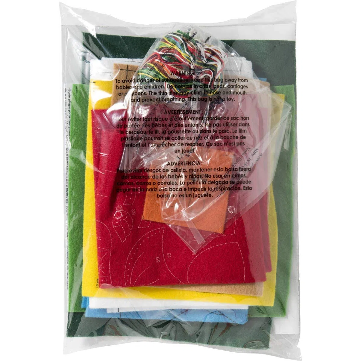 Bucilla, Blu, Bianco, Rosso, 45,7 cm Calza Feltro Kit