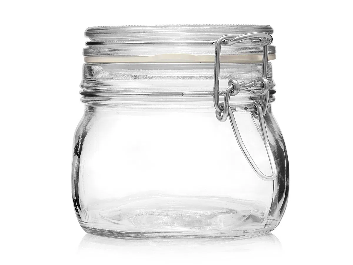 BORMIOLI ROCCO Fido Terrina Vetro Vaso Ermetico 500 G - Confezione da 6 pezzi