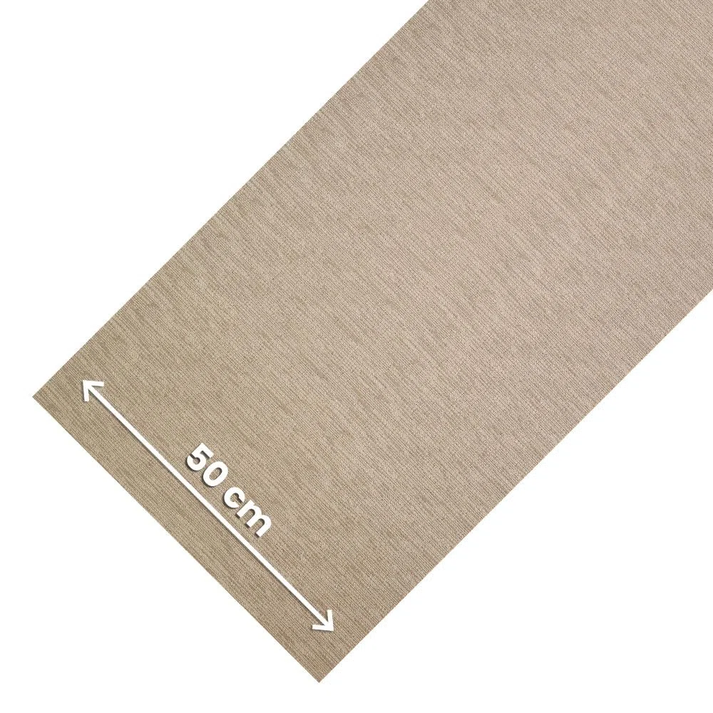 OLIVO.shop Tappeto Cucina Antiscivolo Lavabile, Passatoia Cucina e Corridoio, Tinta Unita Effetto Rattan, al Metro, Passatoia Cucina ROTOLO REFLEX (BEIGE, 50x180 cm)