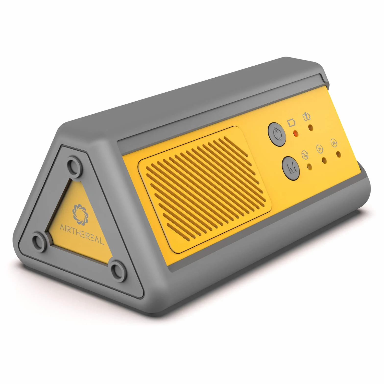 Airthereal PA1K-GO Generatore di Ozono Portatile – Eliminatore di Odori Senza Fili Alimentato a Batteria per Auto, Camera d’Hotel, Ufficio, Bagno e Altri Piccoli Spazi (Giallo/Grigio)