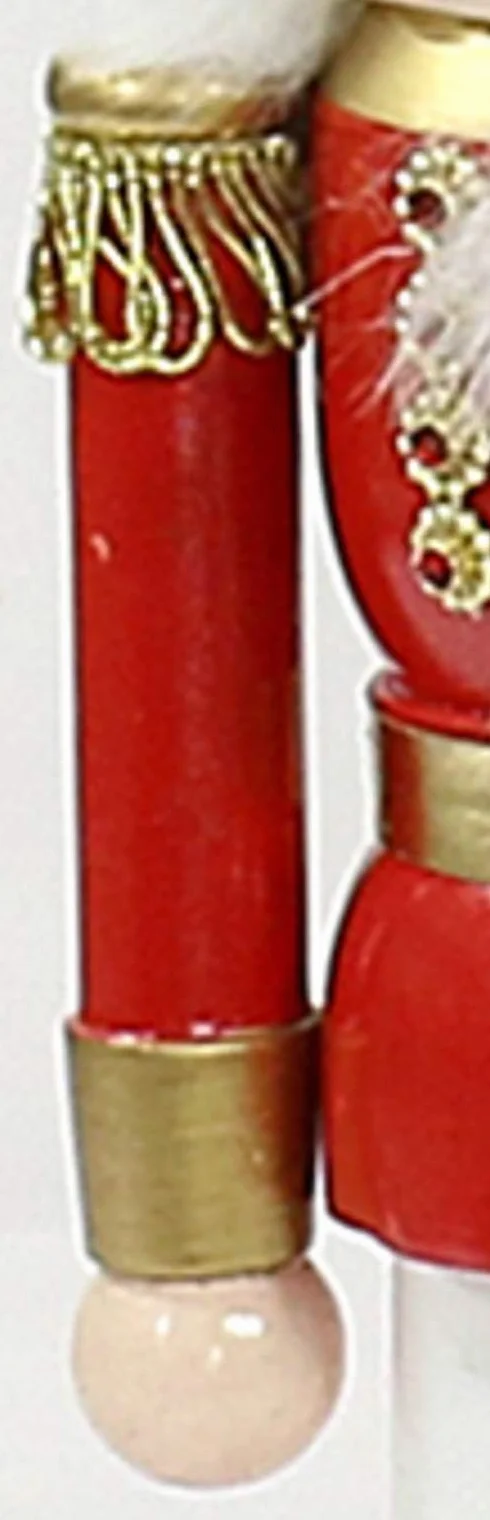 Dekohelden24 - Schiaccianoci classico a forma di soldato., Rot, 20 cm