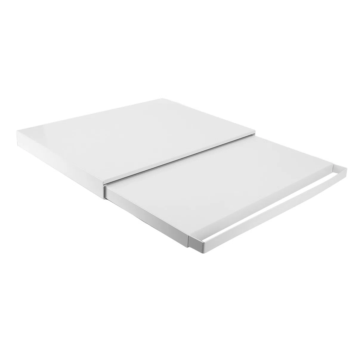 Vassoio scorrevole per elettrodomestici da Slider per riporre piano di lavoro, Ripiano estraibile per forno a microonde, Vassoio scorrevole per macchina da caffè (WHITE)