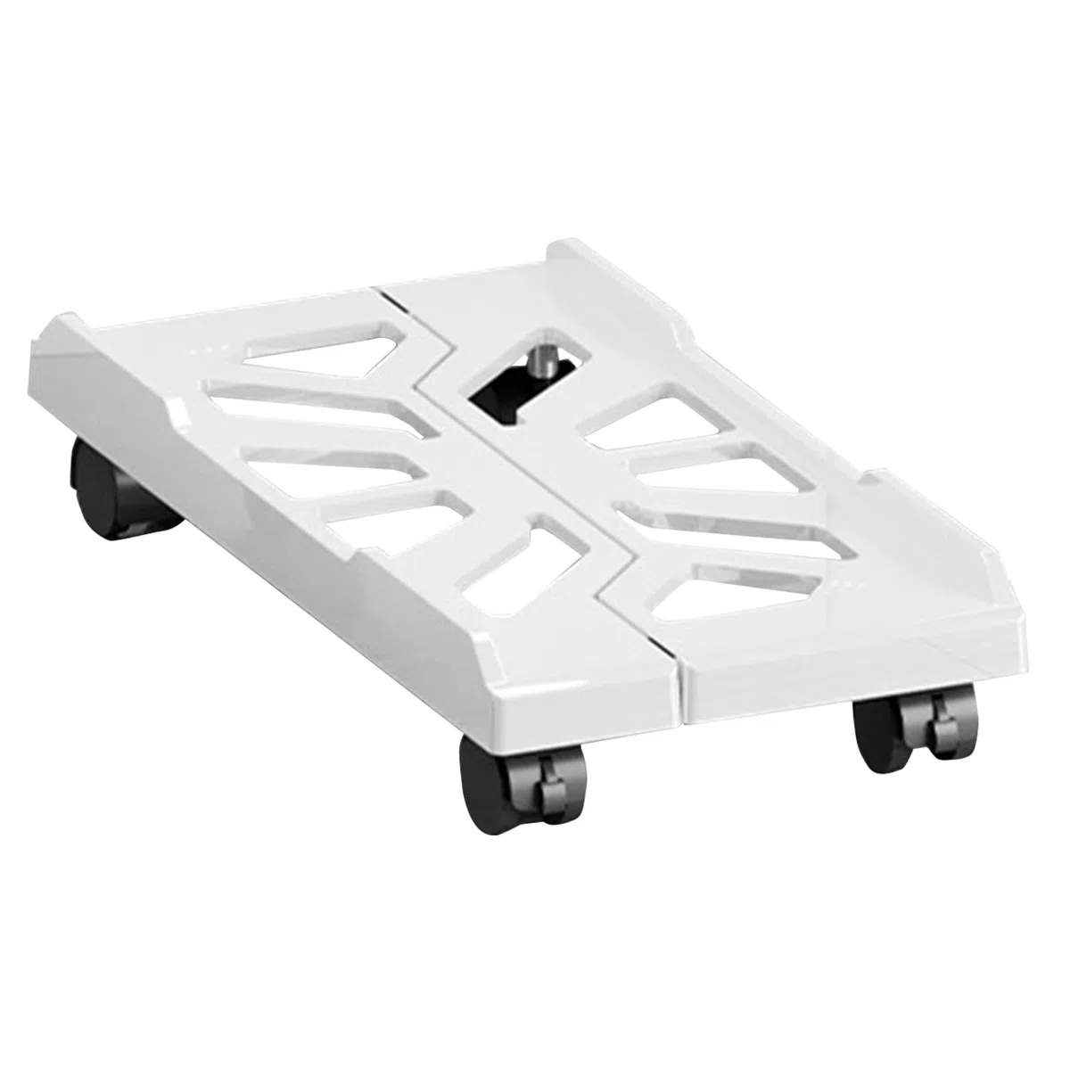 Carrello CPU con ruote - supporto per PC a rotazione compatta con slot di sfiato | Porta della torre del computer regolabile per configurazione della scrivania, ufficio a casa, impianto di gioco,