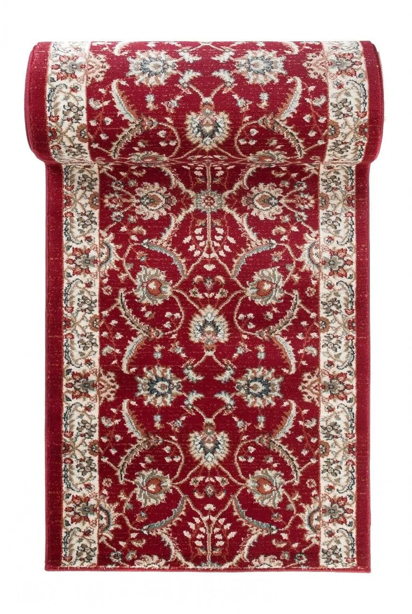 Carpeto Tappeto Corridoio - Motivo Orientale Classico - Collezione EMIRAT - Rosso - 70 x 675 cm