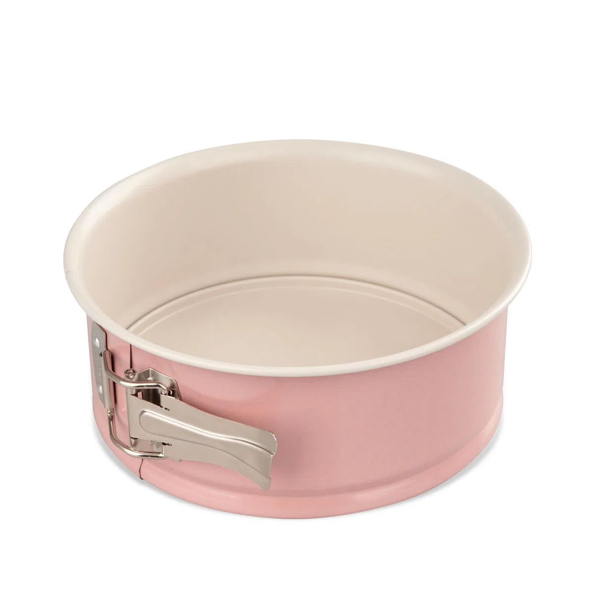 Dr.Oetker Stampo apribile in acciaio rivestito con ceramica rinforzata ø18cmx8, Linea Retrò, colore: rosa e panna, quantità: 1 pezzo