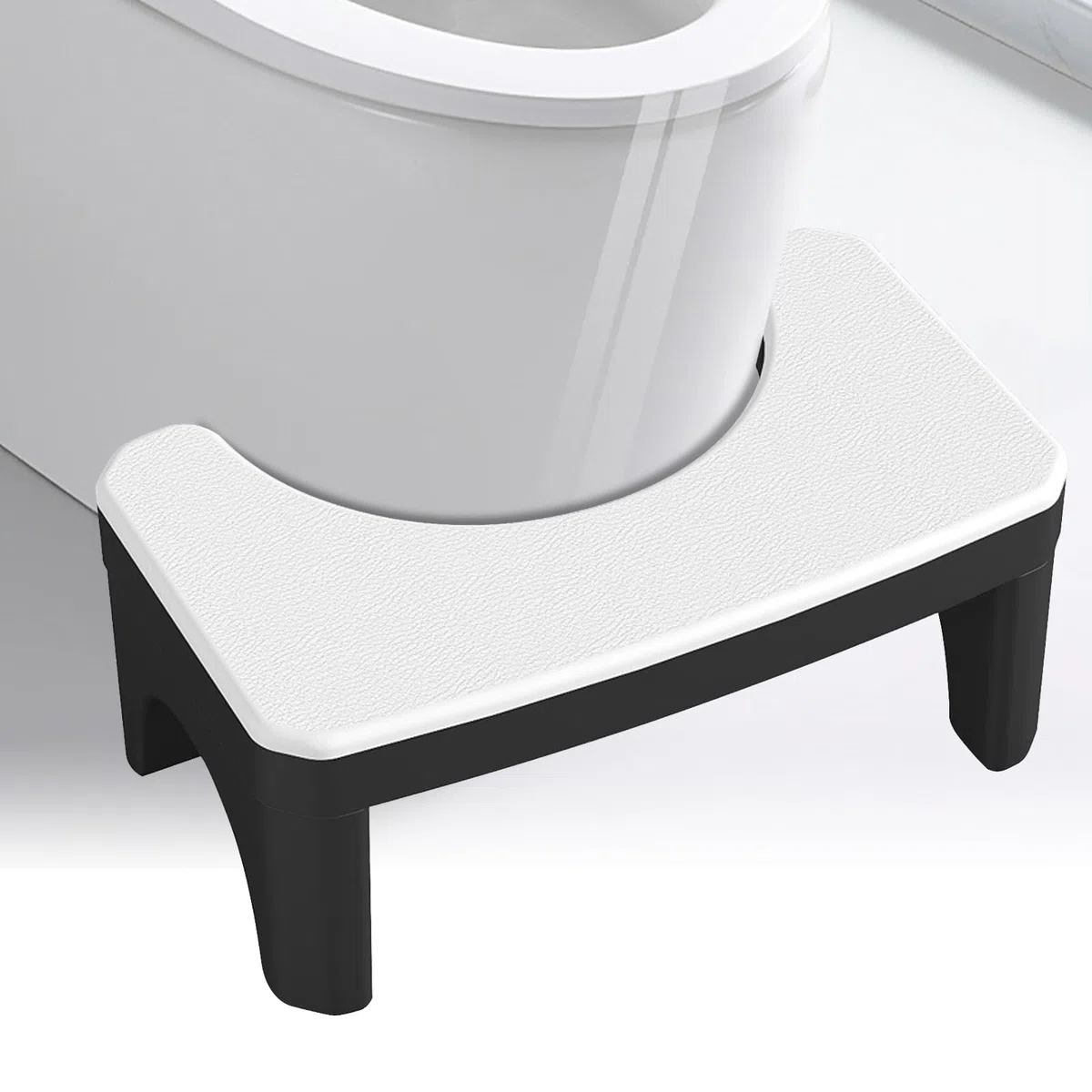 Sgabello da toilette per adulti, poggiapiedi per bagno, vasino, sgabello per WC con piedi antiscivolo, per adulti e bambini