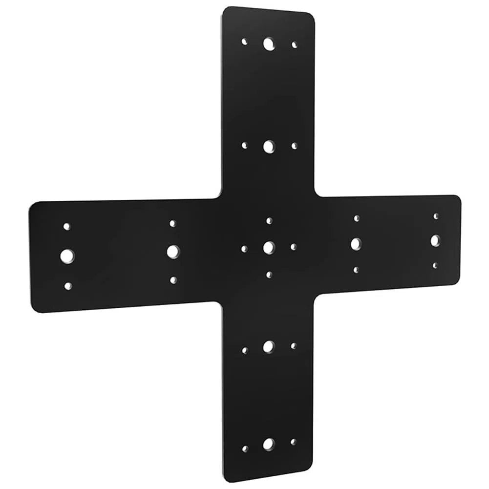 1 Pezzo di Piastra di Riparazione A Croce, Metallo Nero per L'Incorniciatura di Pergolati, Connessioni A Croce X-Truss