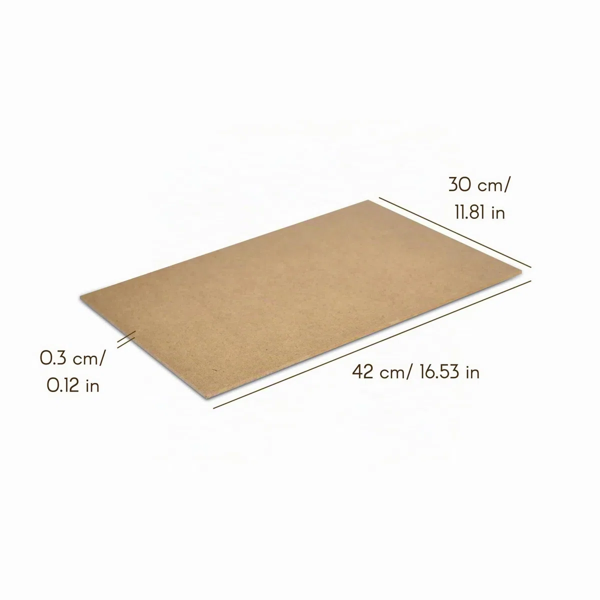 Creative Deco 10 x A3 MDF Pannelli in Legno Fogli | 420 x 300 x 3 mm | Legno Fai da Te Perfetto per Taglio Laser, CNC Router, Modellare, Traforato