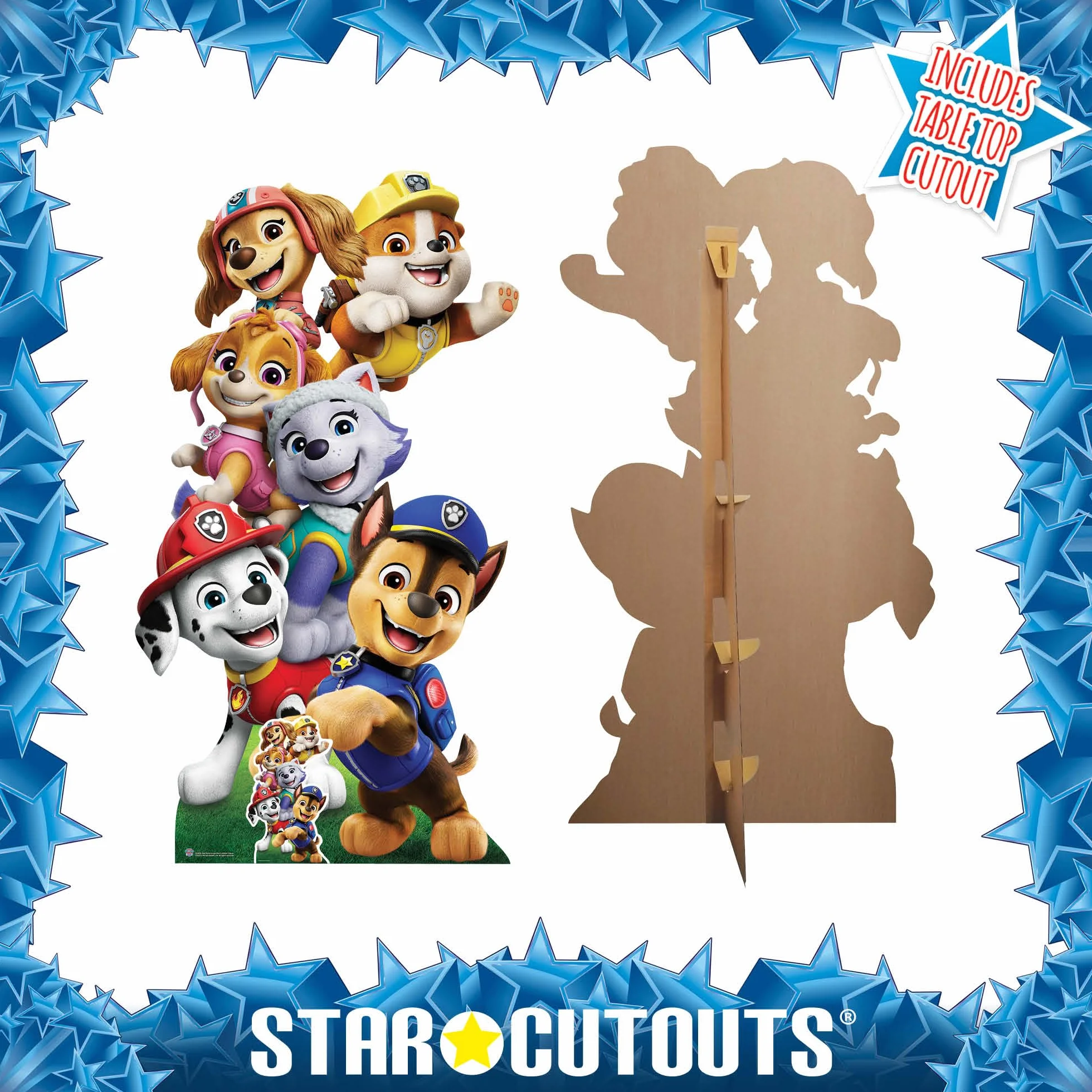 Star Cutouts Cartonato SC4602 Paw Patrol, altezza 164 cm, ideale per feste a tema Paw Patrol, compleanni, fan, decorazioni per stanze ed eventi