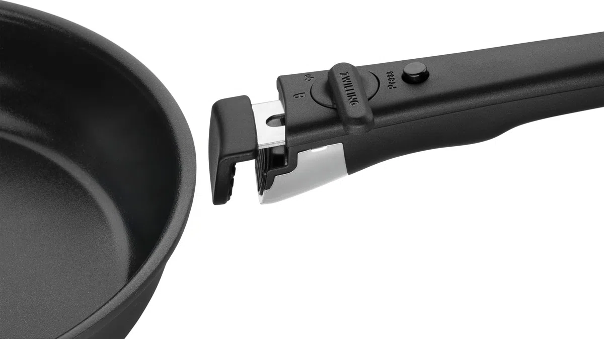 ZWILLING Unlock - Set di 4 padelle (20, 24, 28 cm + maniglia) con rivestimento in ceramica, alluminio