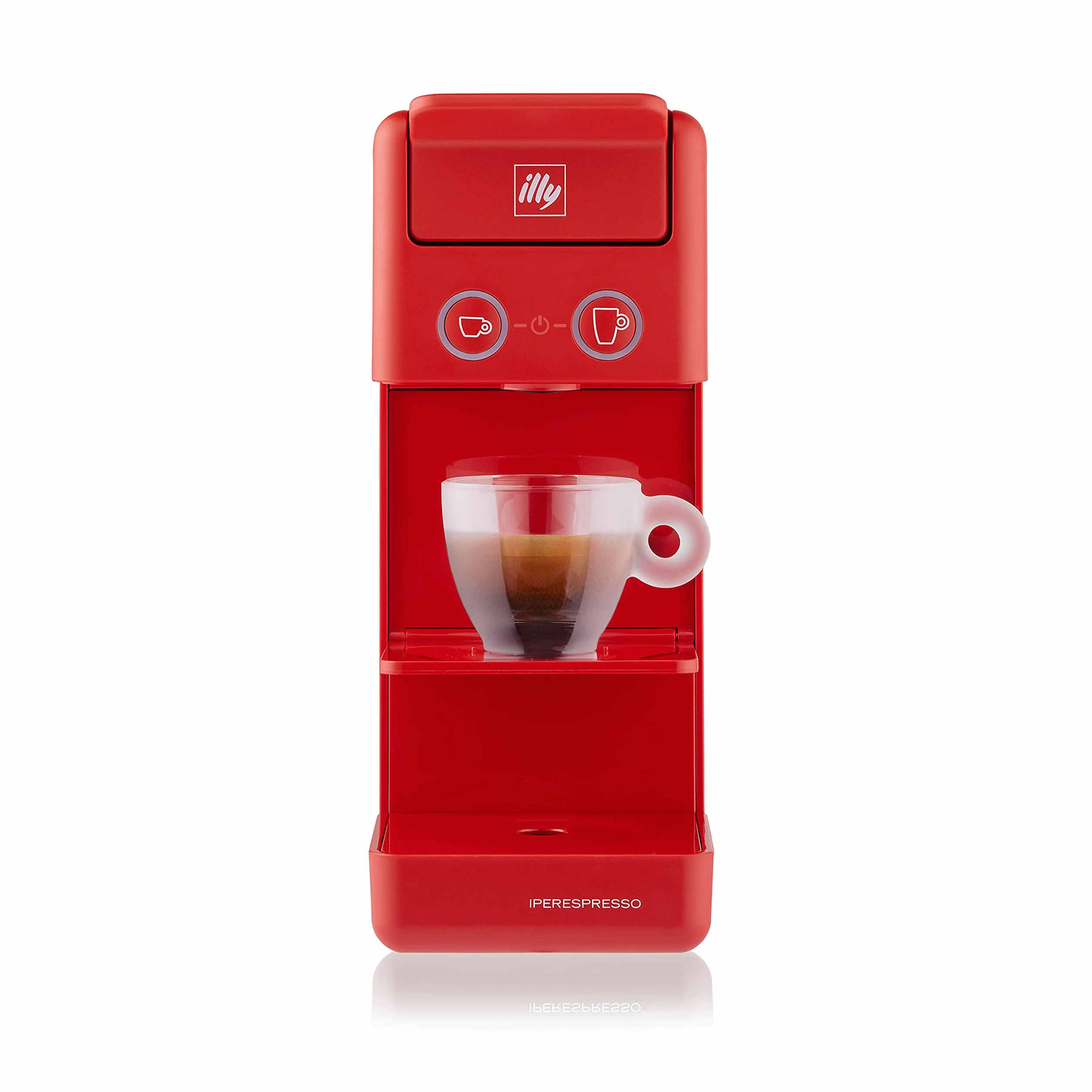 illy Caffè, Macchina da Caffè a Capsule Iperespresso Y3.3, 0.8 Litri, Rossa