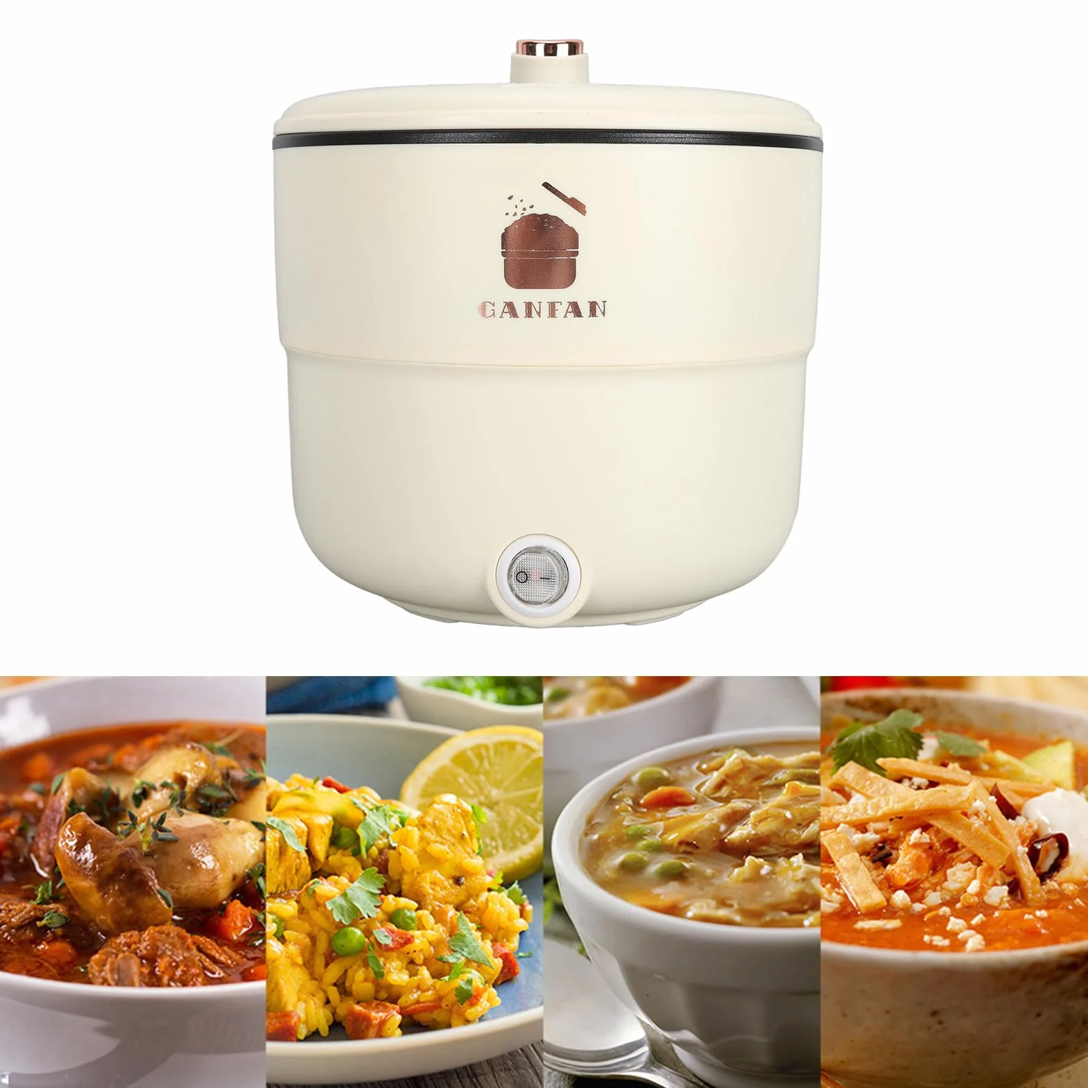 Cuociriso Elettrico a Vapore 1,8 L 10 Tazze Funzione di Mantenimento in Caldo, Ciotola Antiaderente Rimovibile, Facile da Pulire, Cestello per Cottura a Vapore, Misurino Incluso,