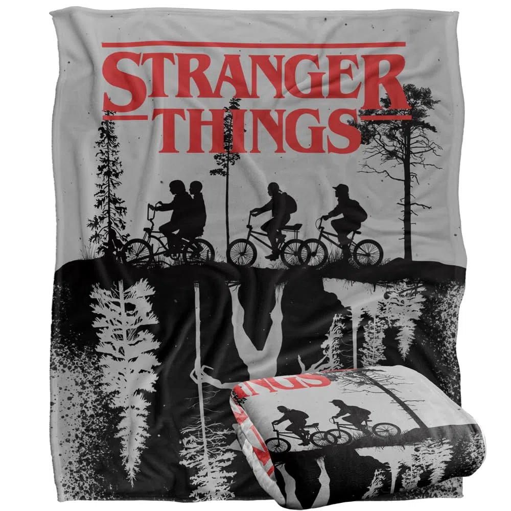 Cose più strane Stranger Things Upside Down, copriletto super morbido al tatto, 152 x 127 cm