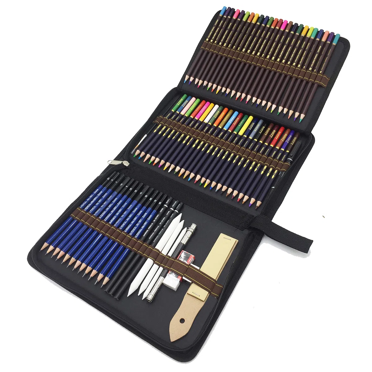 Matite da disegno, 72 matite da schizzo e matite colorate, per colorare e disegnare, ideali per artisti, adulti