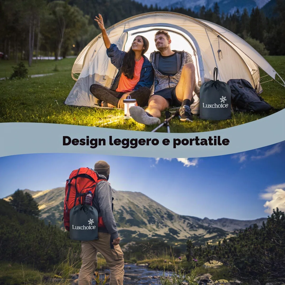 Luxchoice Materasso Gonfiabile con Pompa Portatile 3 Minuti Rapidi Gonfiaggio Letto Gonfiabile Singolo Matrimoniale per gli Ospiti che Pernottano Camping Viagg