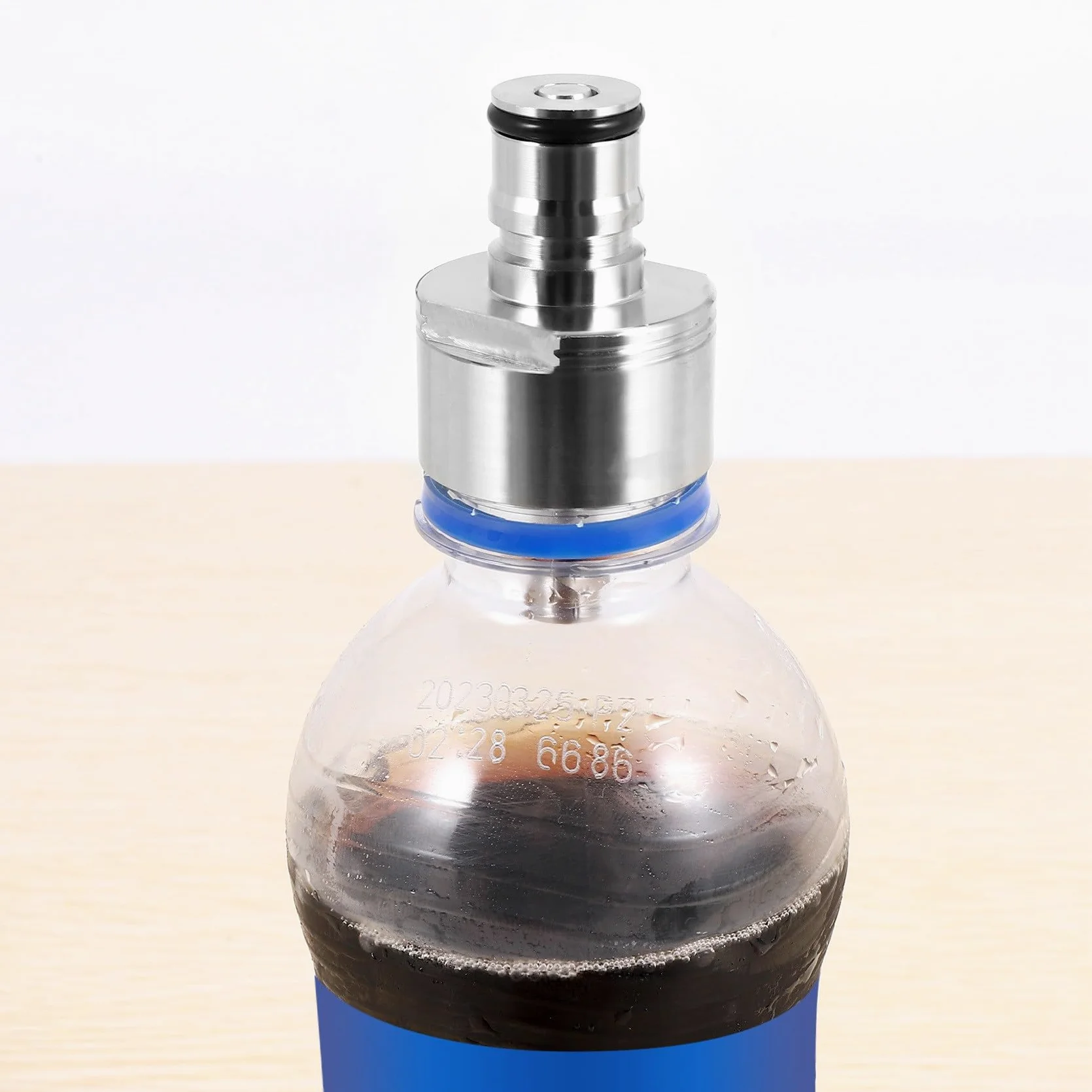 2 pezzi / saldatura 304 in acciaio carbonation Cap 5/16 Barb, Ball Lock, Fit Soft Drink PET Bottiglie, Homebrew Kegging