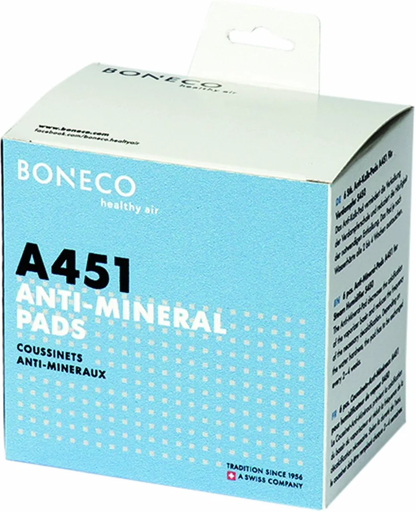 BONECO tampone anticalcare A451 - per evaporatori Boneco S200, S250 e S450 - riduce la calcificazione nella vaschetta dell’evaporatore