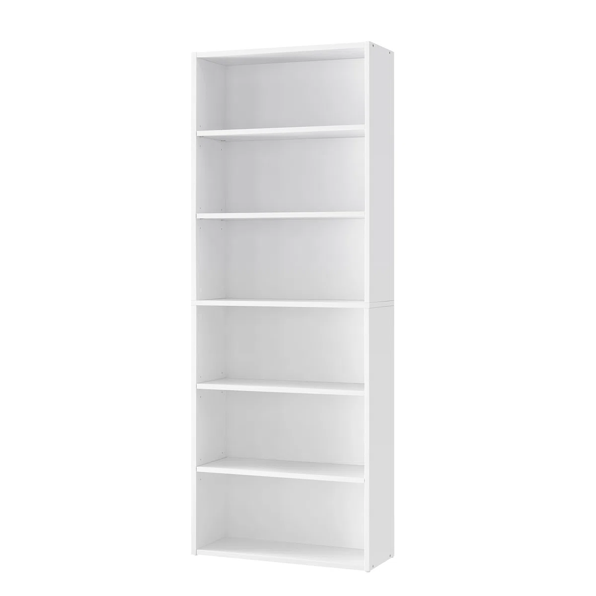 VASAGLE Scaffale a 6 Ripiani, Libreria, Scaffalatura Portaoggetti, Organizzatore con Scomparti, Ripiani Aperti e Regolabili, per Soggiorno, Ufficio, Camera da Letto, Bianco Nuvola LBC166T14