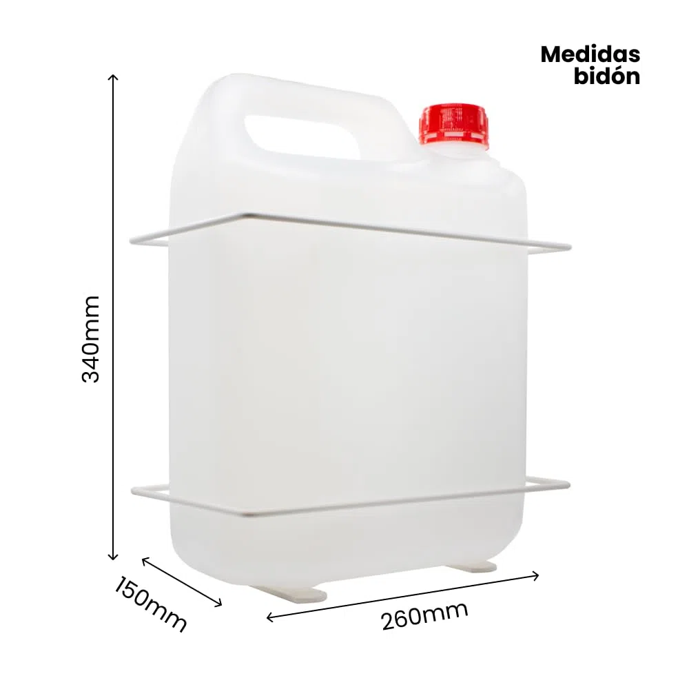 Tanica con supporto da parete, resistente per raccogliere acqua condizionata (10 litri) resistente al sole, per eliminare il gocciolamento dell'aria condizionata