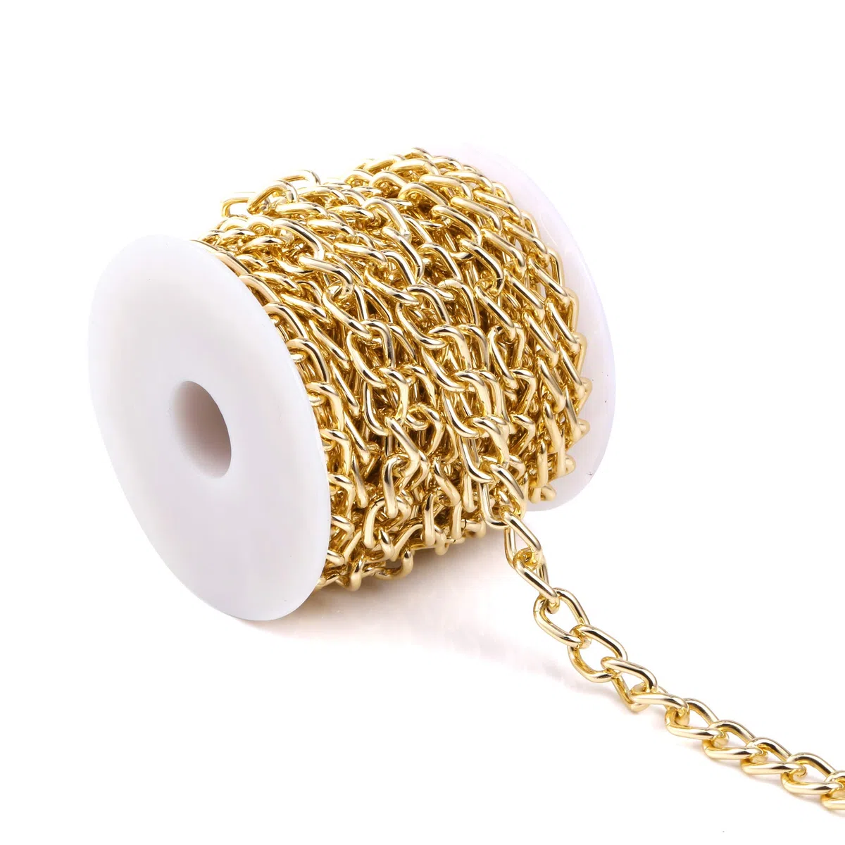 ALEXCRAFT 5 metri di catene d'oro di collegamento Catene di gioielli fai da te ritorto cavo link catena accessori artigianali collana catene per la creazione di gioielli