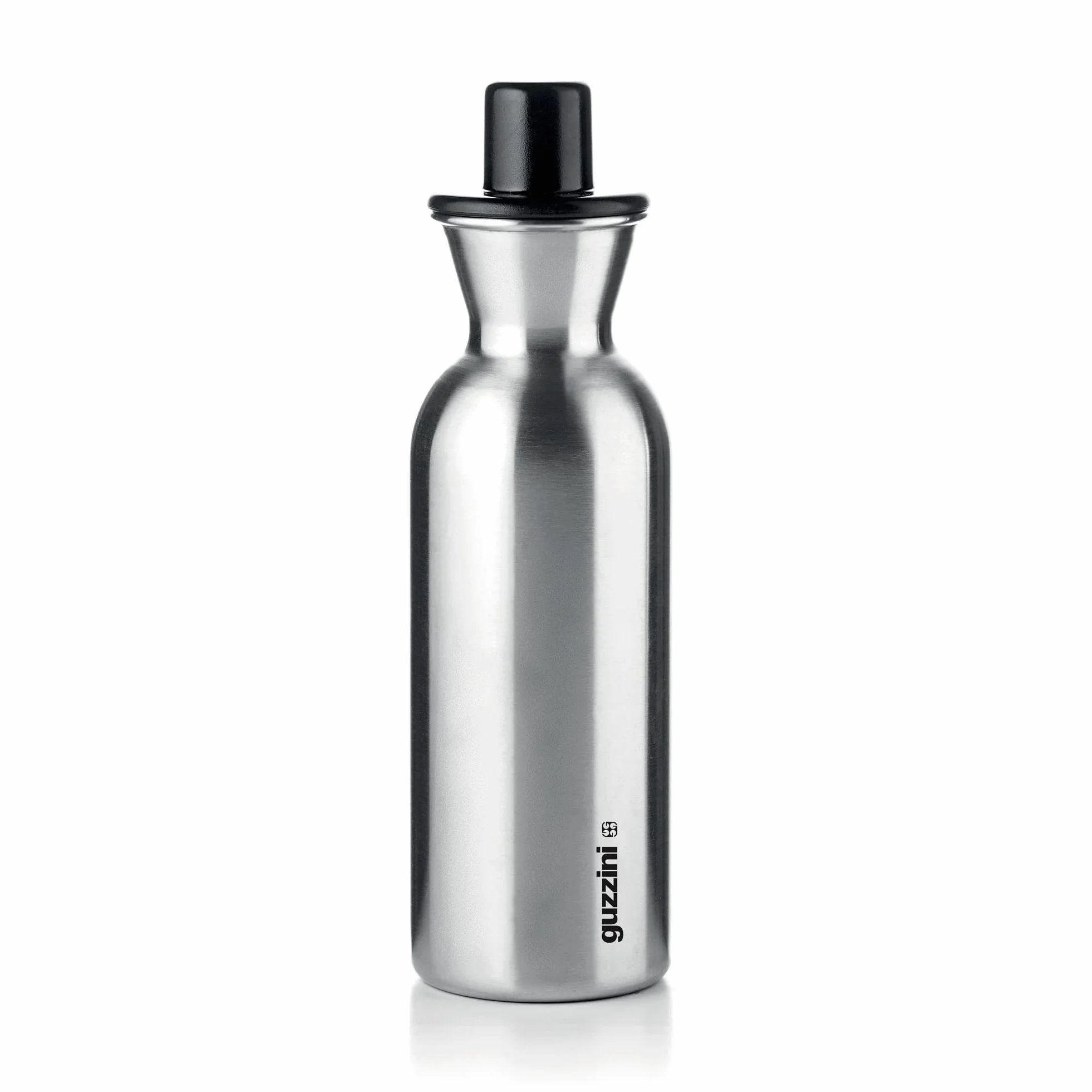 Guzzini - Kitchen Active Design, Perfect Dressing Steel Edition, Oliera/Acetiera in Acciaio Inox - Nero, Ø 6,5 x h22,5 cm | 500 CC - 11720110