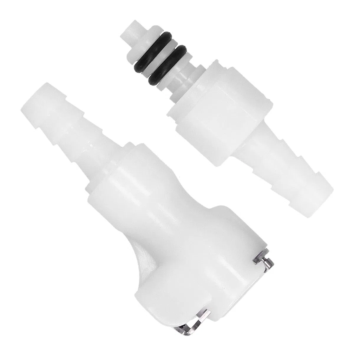 Cocoarm Connettore Rapido per Portagomma in Plastica da 1/4 Pollici, Materiale per Uso Alimentare, Design a Prova di Perdite, Adattatore per di Gas 120PSI per Produzione di Birra Fatta in Casa