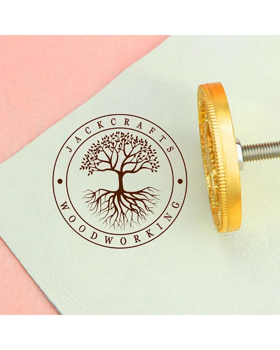 Ferro da stiro per legno personalizzato per marcare il legno ferro personalizzato bruciatura marchio timbro logo design per la lavorazione del legno e la cottura (2,5 x 2,5 cm)