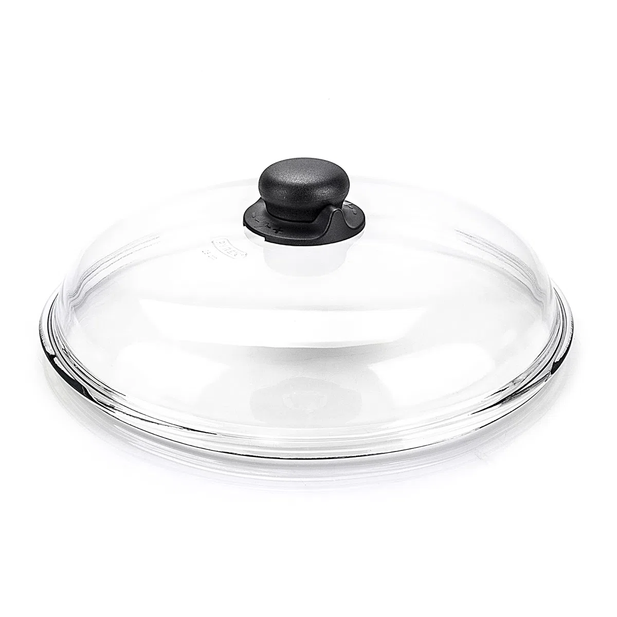 Moneta Borosilicato Coperchio Bombato 24 cm, Vetro