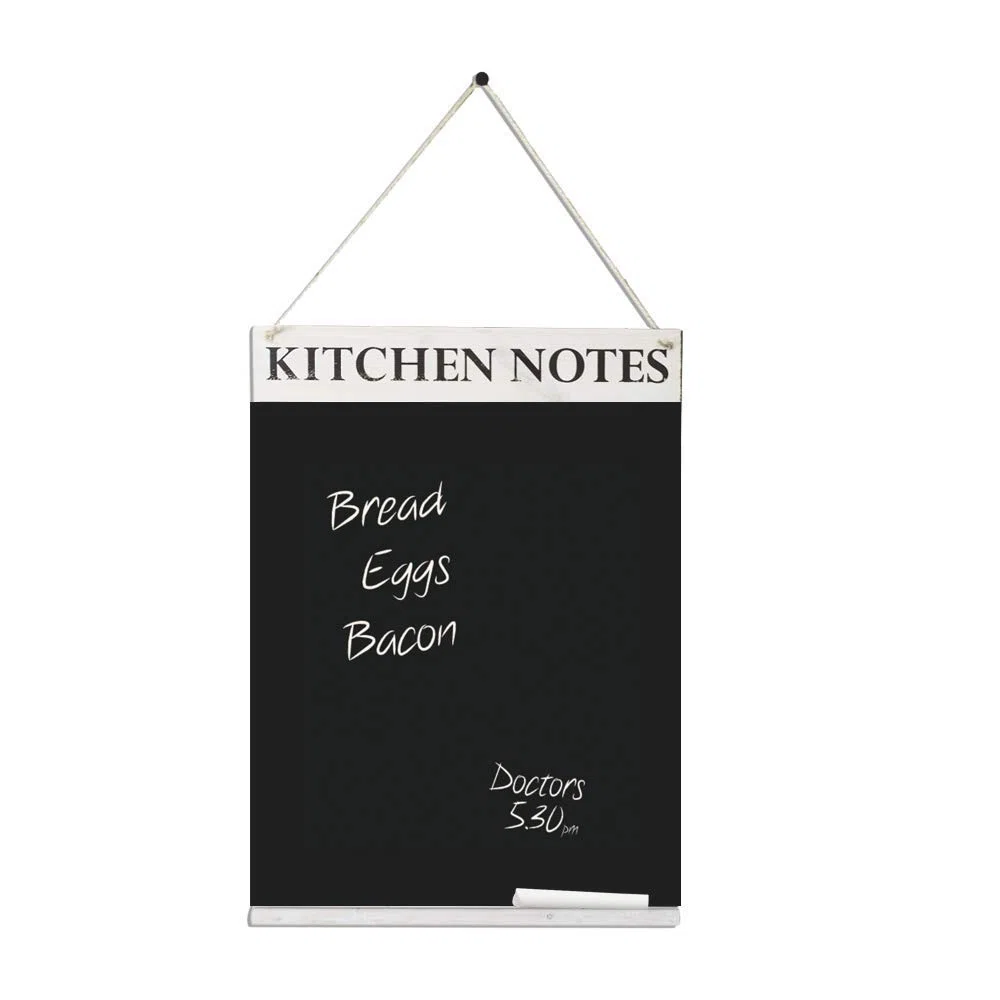Chalkboards UK WC643WW Kitchen Notes Lavagna, Legno, Bianco Lavato, A3 (42 x 30 x 1,6 cm)
