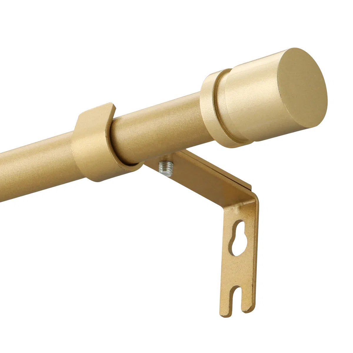 Asta per tende allungabile da 16 mm, asta per tende dorata con terminali e supporti, 63-183 cm, adatta per finestre e camera da letto