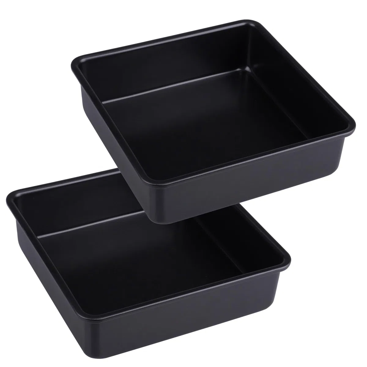 Set di 2 Teglia Forno Quadrata Teglie Forno Antiaderenti Stampo per Forno 15x15 Rostiera Antiaderente Teglia per Friggitrice ad Aria per Torte Lasagne Brownie